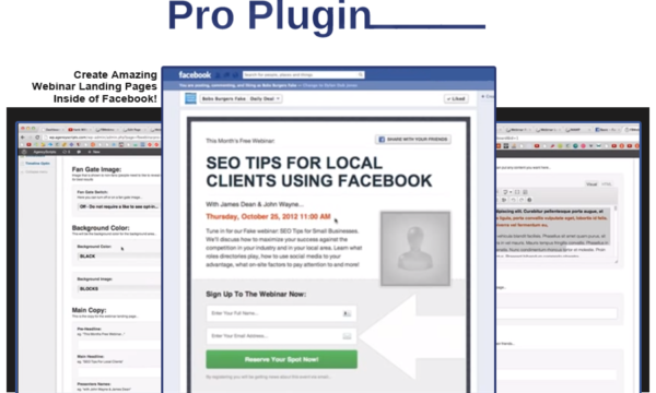 Facebook Webinar Pro Plugin Sample