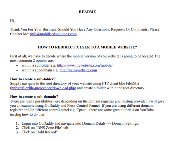 100 Mobile Web Templates Instruction